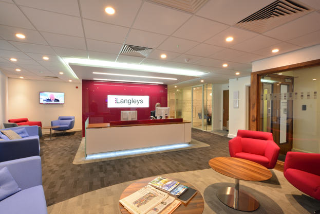 Langleys Solicitors – New corporate reception and meeting room suite